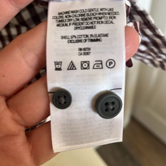 Columbia Brown White Checks Long Sleeve Button Down Shirt Men's L Outdoor Camp - Picture 3 of 6